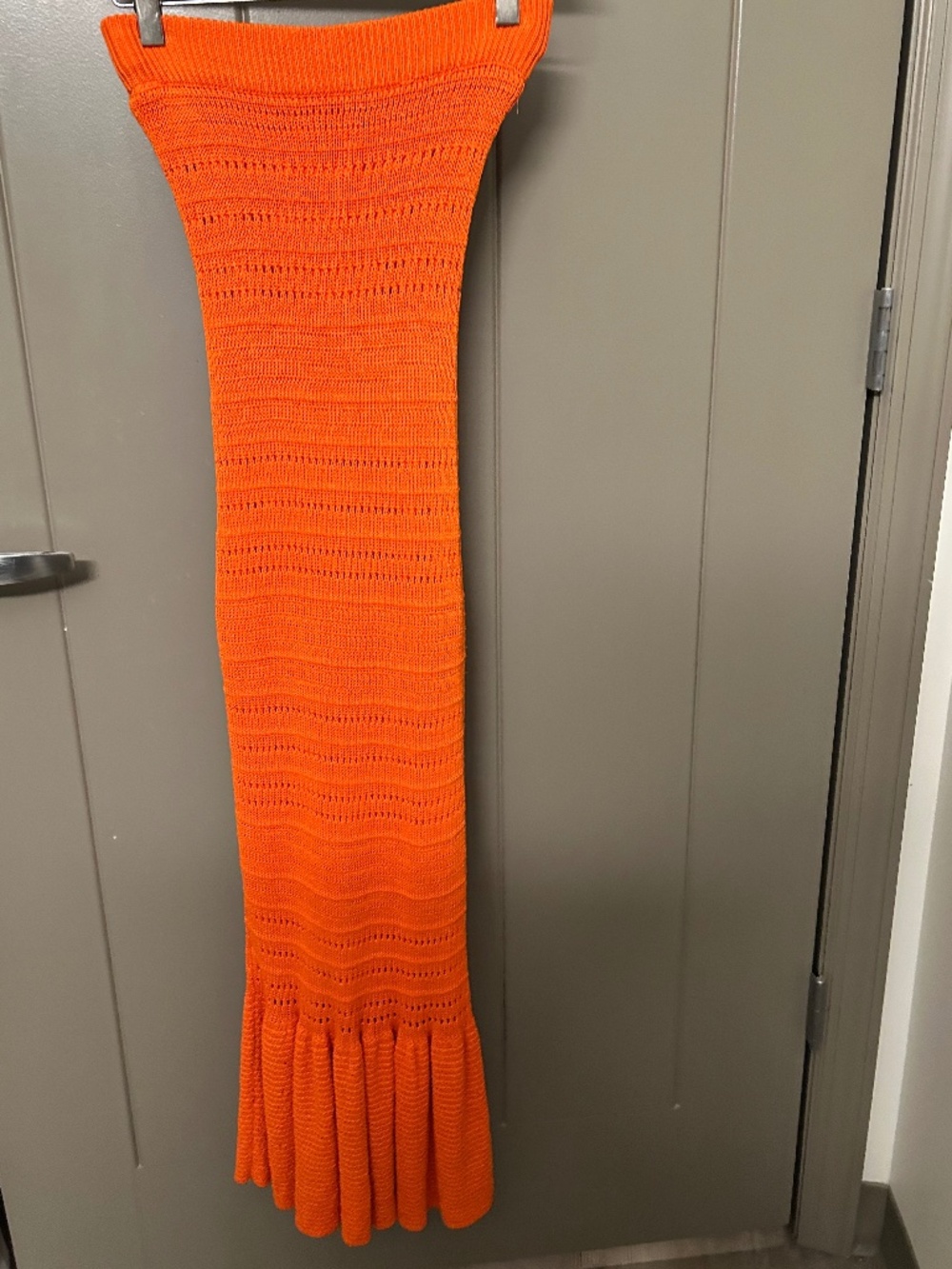 Lulu's Vibrant Orange Strapless Dress